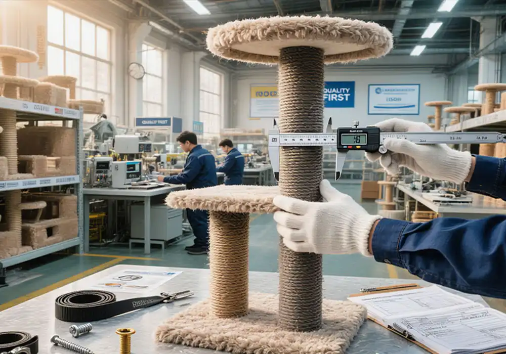 cat tree quality control