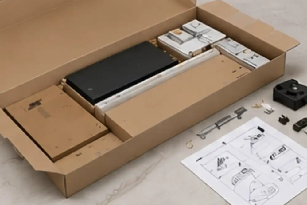 Flat-pack furniture designed for efficient warehouse and e-commerce delivery